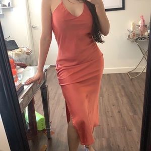 Windsor Satin midi Dress